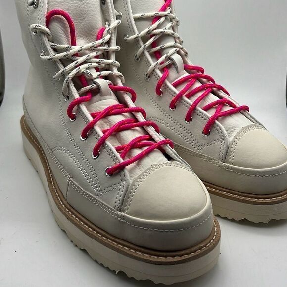 Converse Chuck Taylor Crafted Boot Hi Egret/Ivory/Pink 173212C M 8.5 | W 10- NWB - Picture 6 of 13